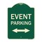 Signmission Event Parking Bidirectional Arrow Heavy-Gauge Aluminum Architectural Sign, 24" x 18", G-1824-24084 A-DES-G-1824-24084 - alternate 1